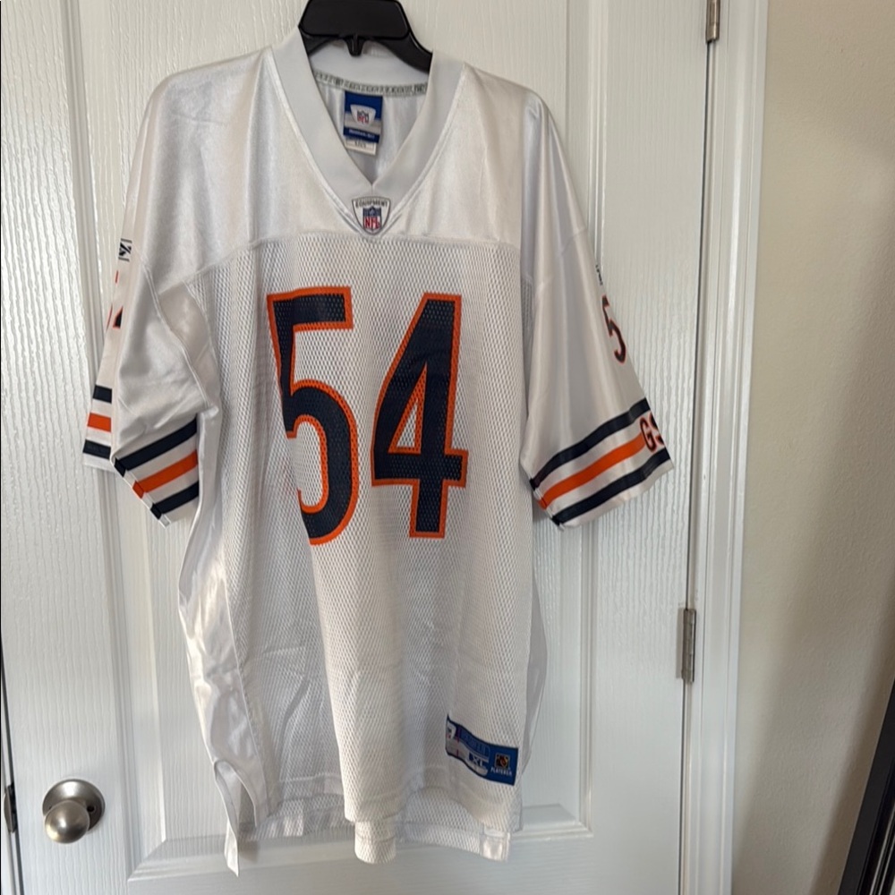 Reebok White and Blue Men's Jersey